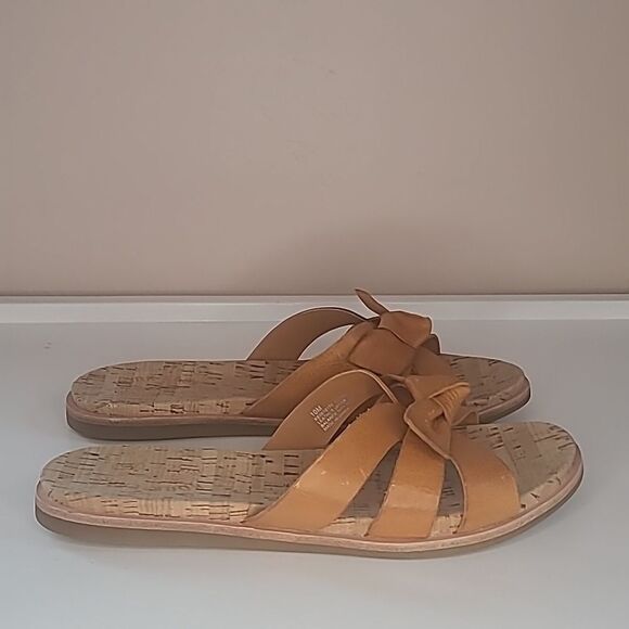 Kork Ease Brigit Slide Slide Sandals Orange Leather Size 10M NWOB - Picture 7 of 16